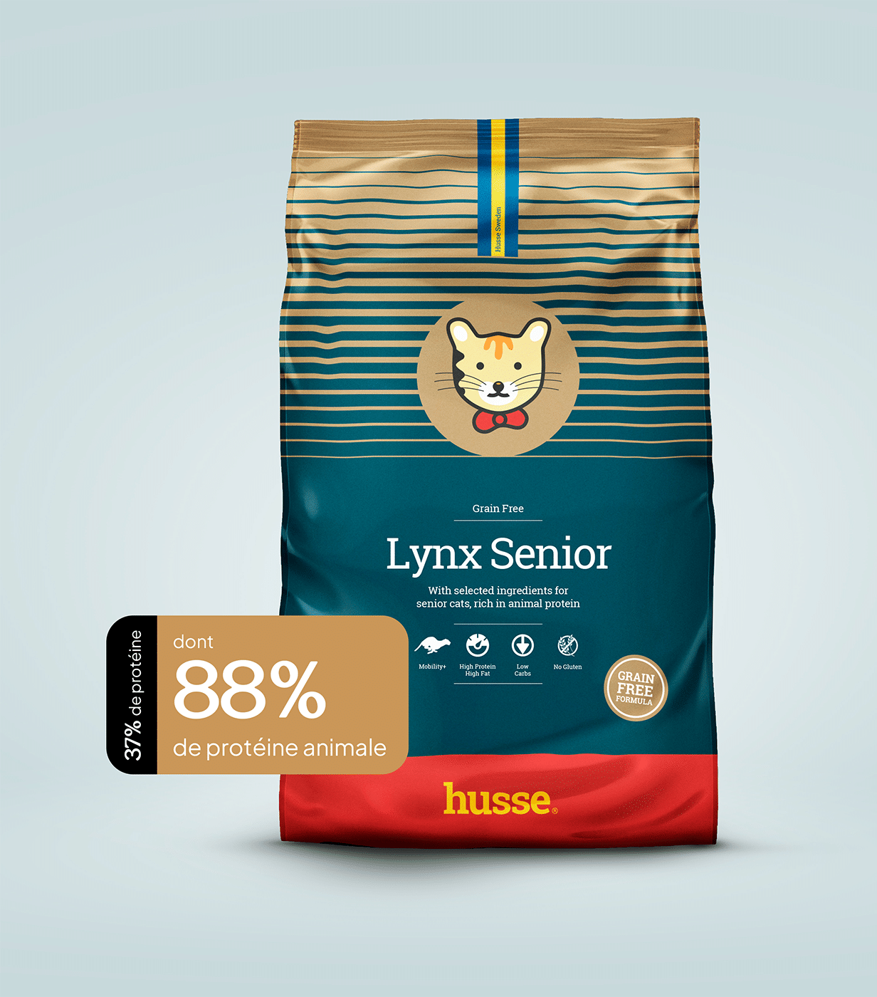 Croquettes sans céréales pour chat agés | Lynx senior